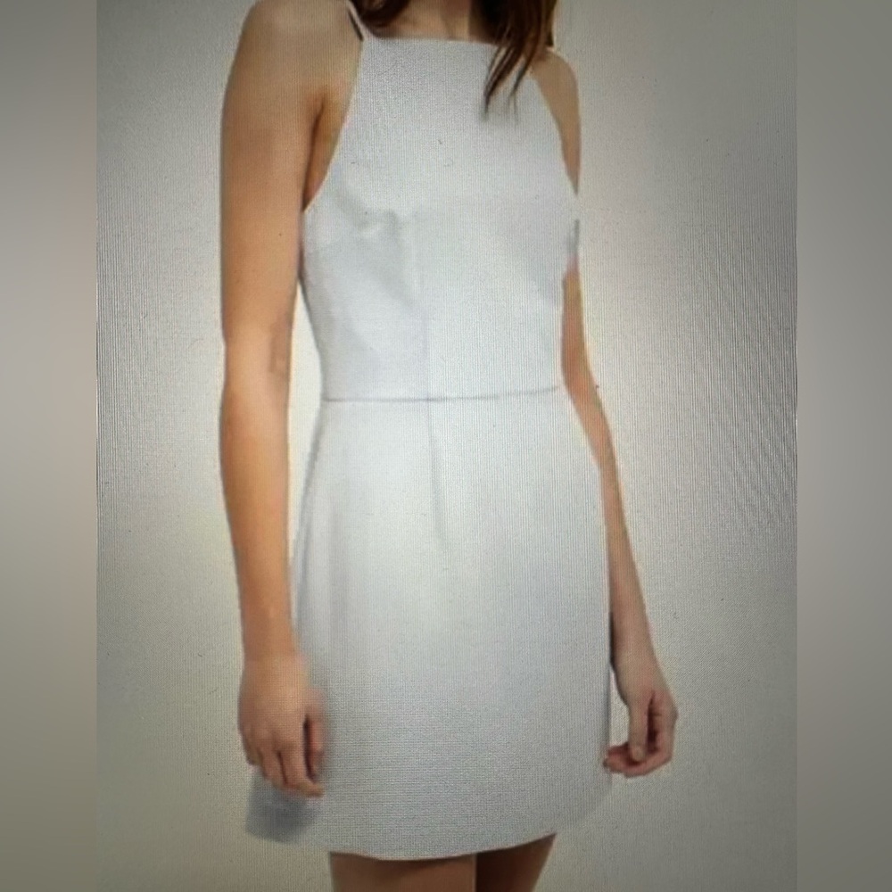 French Connection Icey Blue Square Neck Dress Size 4